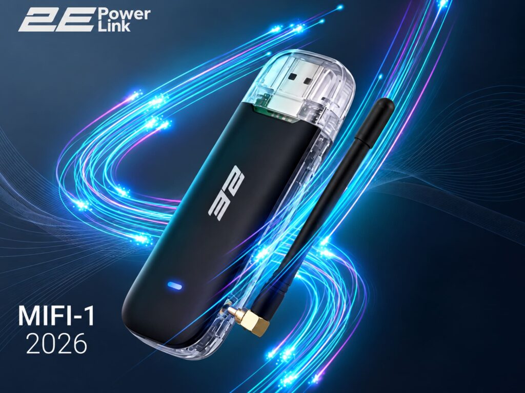 2E PowerLink MiFi-1 (2026) – 4G LTE Router in a USB Flash Drive Format with Wi-Fi