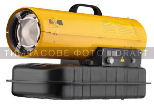 2E Fan Heater diesel/kerosene PowerHeat, direct heating, 20kW, 300m2, 550m3/h, wheels, IPX4, yellow, 13.4kg