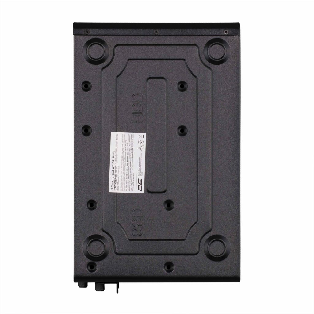 Корпус 2E Credo V200B-400 з БЖ 2E ATX400, 2xUSB3.0, 1×80мм, VGA 250мм, mATX, чорний