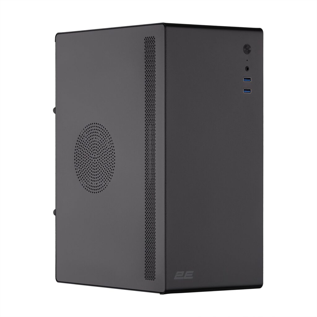 Корпус 2E Credo V200B-400 з БЖ 2E ATX400, 2xUSB3.0, 1×80мм, VGA 250мм, mATX, чорний