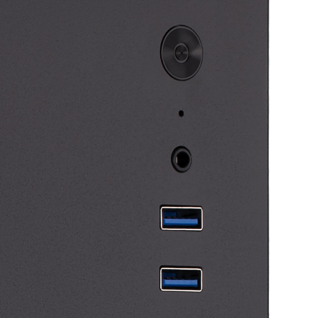 Корпус 2E Credo V200B-400 з БЖ 2E ATX400, 2xUSB3.0, 1×80мм, VGA 250мм, mATX, чорний