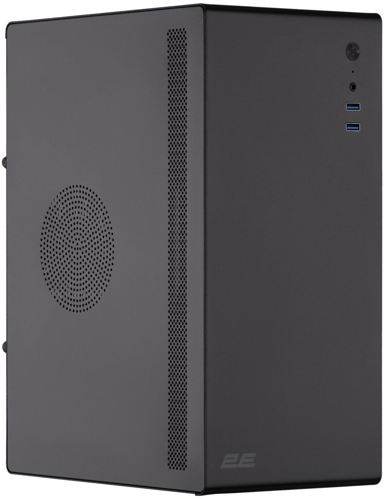Корпус 2E Credo V200B-400 з БЖ 2E ATX400, 2xUSB3.0, 1×80мм, VGA 250мм, mATX, чорний