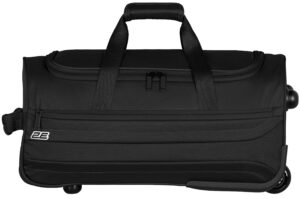 2E wheeled small travel bag  Axis, polyester, 55L, 2 wheels, black