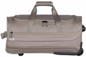 2E wheeled small travel bag Axis, polyester, 55L, 2 wheels, сhampagne