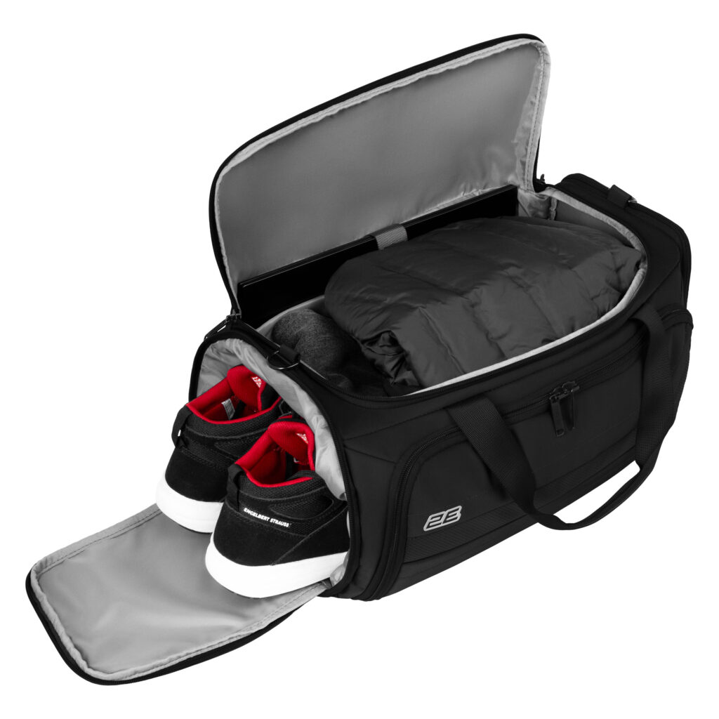 2E travel bag with laptop compart. 17″ Axis, polyester, 26L, black