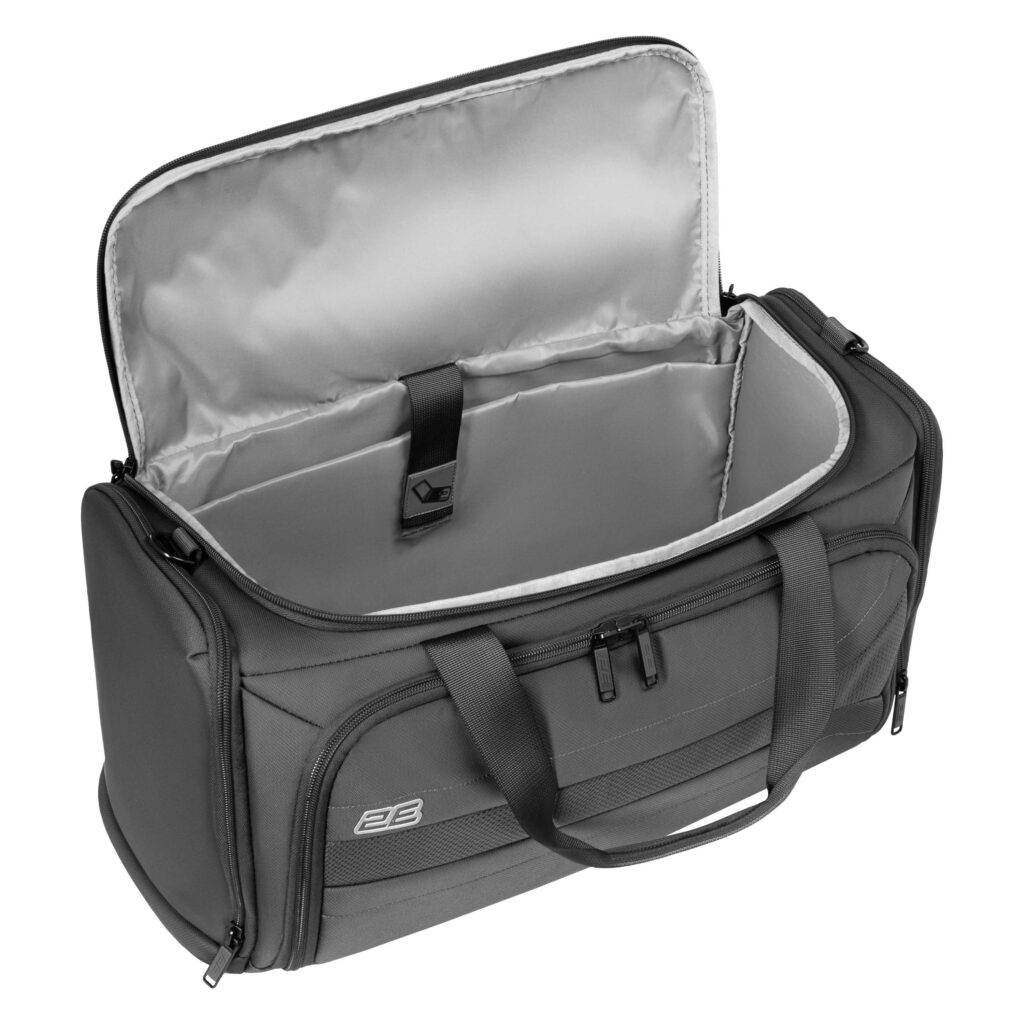 2E travel bag with laptop compart. 17″ Axis, polyester, 26L, grey