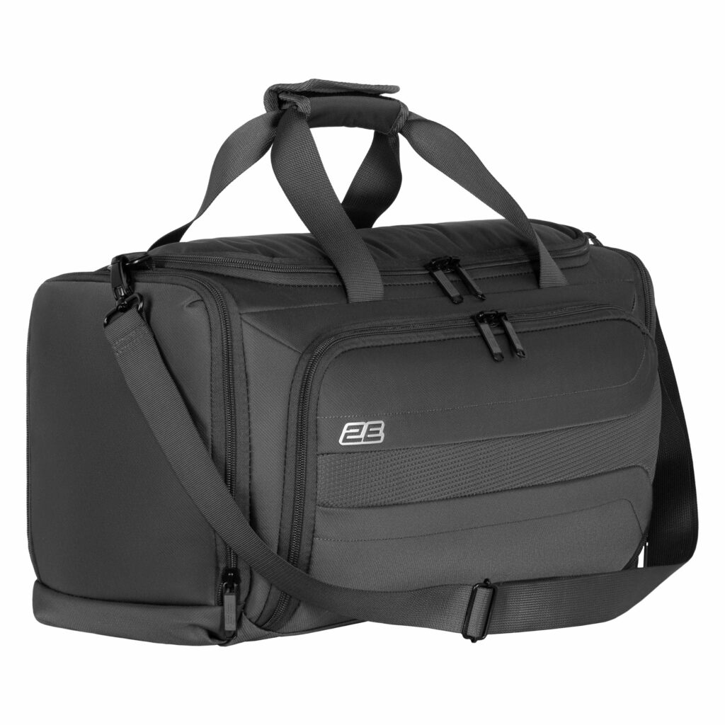 2E travel bag with laptop compart. 17″ Axis, polyester, 26L, grey