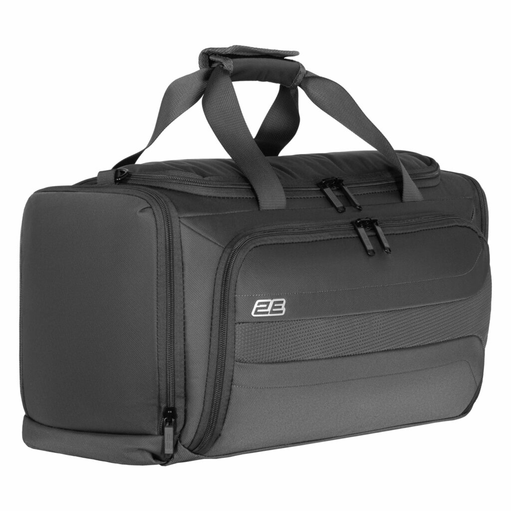 2E travel bag with laptop compart. 17″ Axis, polyester, 26L, grey