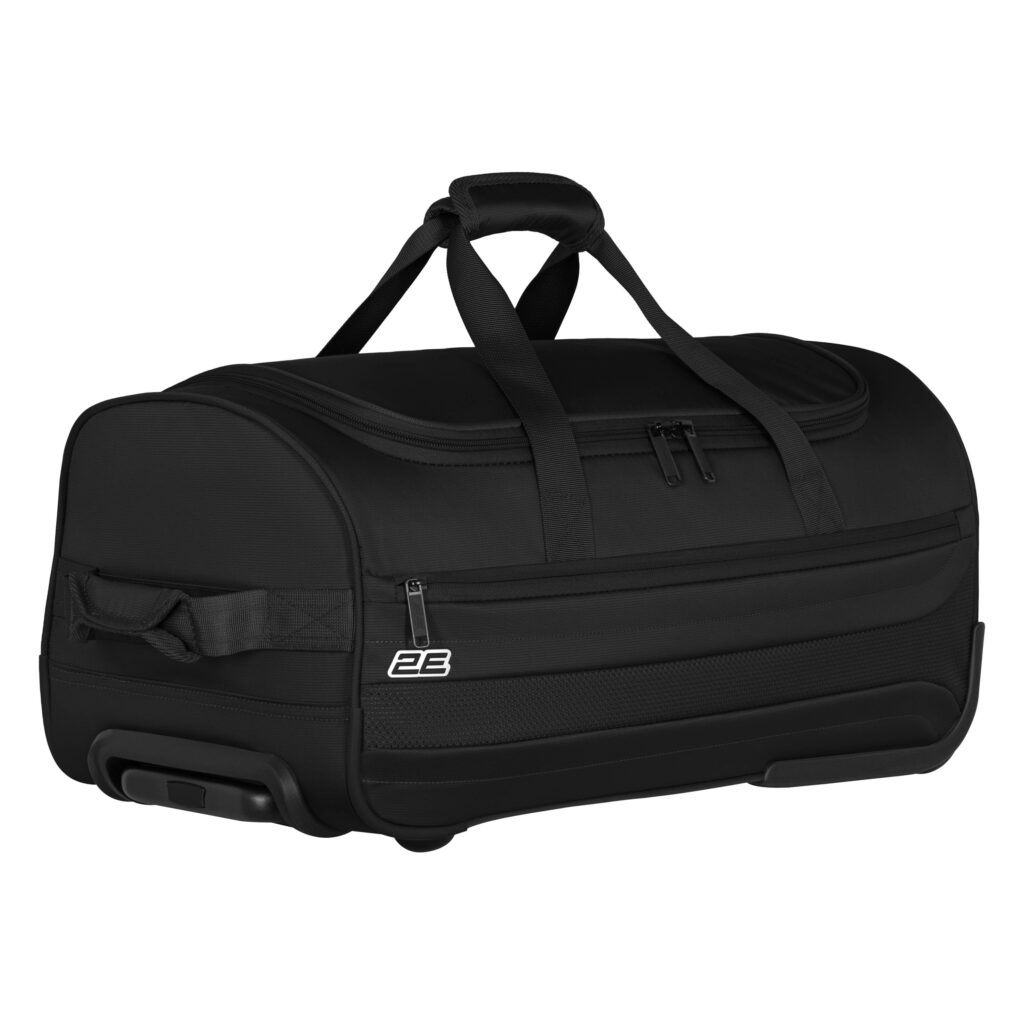 2E wheeled small travel bag  Axis, polyester, 55L, 2 wheels, black