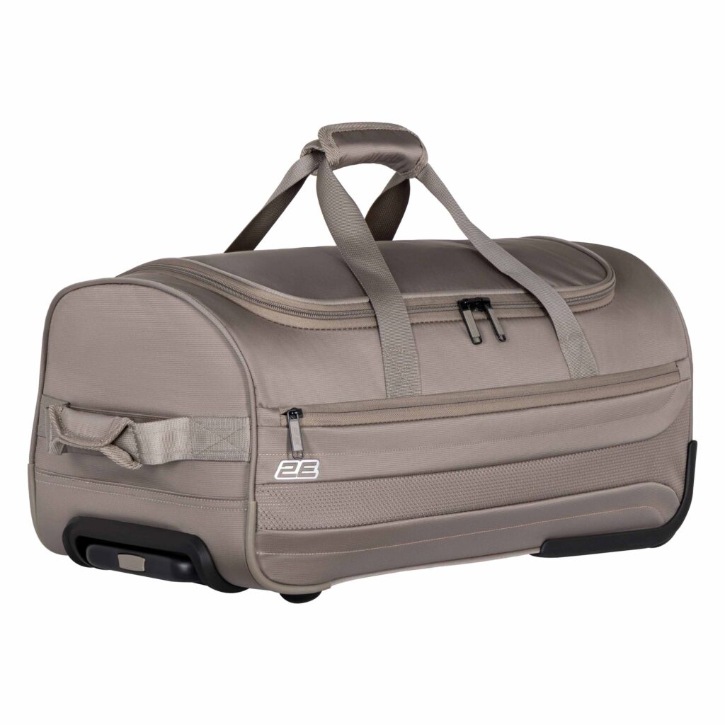 2E wheeled small travel bag Axis, polyester, 55L, 2 wheels, сhampagne