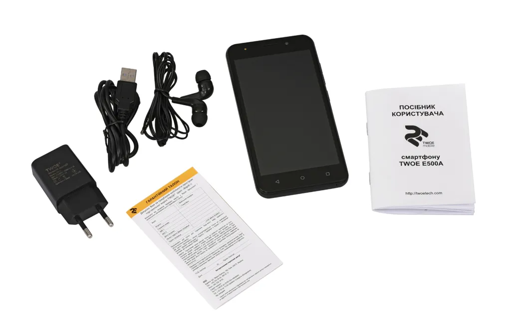 Смартфон 2E E500A DualSim Black