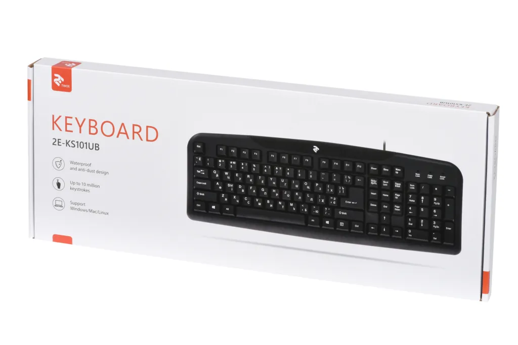 Клавиатура 2E KS 101 USB Black