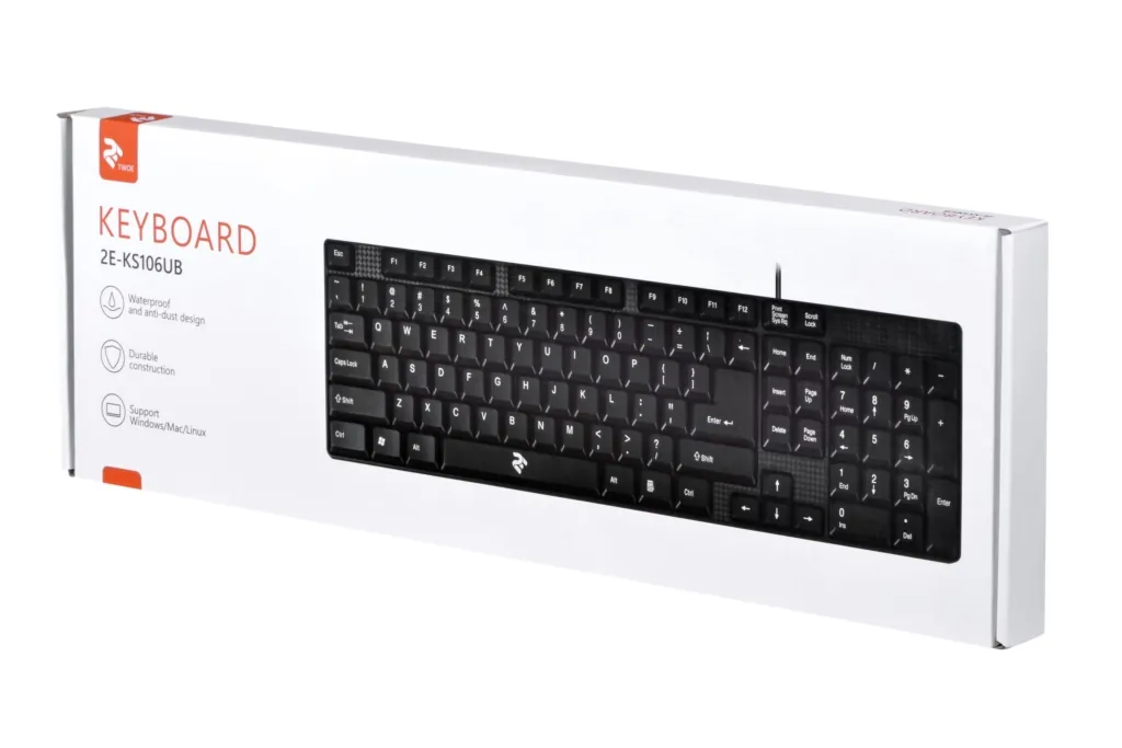Keyboard 2E KS 106 USB Black
