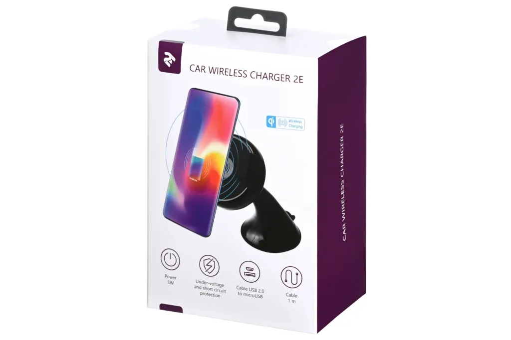Бездротовий зарядний пристрій 2E Car Mount Rotating Wireless Charger
