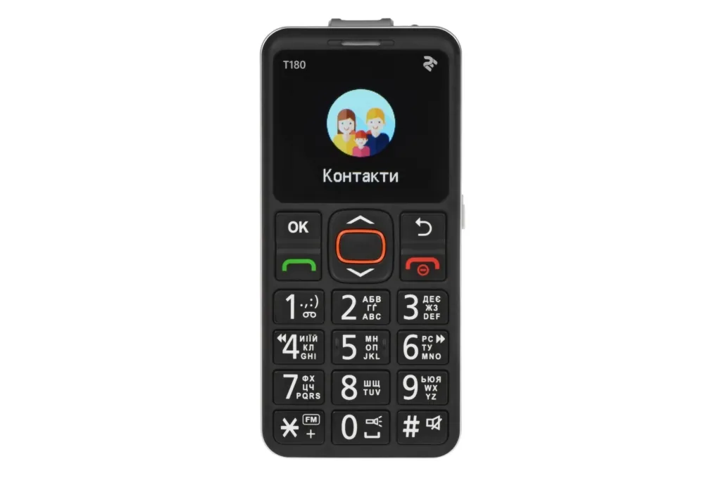 Мобільний телефон 2E T180 SingleSim Black