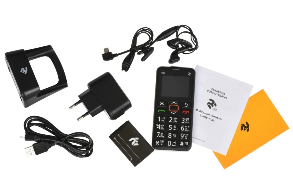Мобільний телефон 2E T180 SingleSim Black