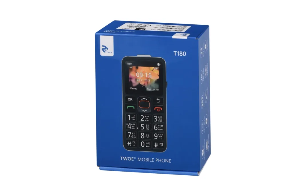 Мобільний телефон 2E T180 SingleSim Black