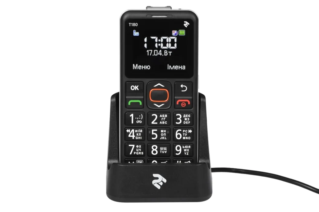 Мобільний телефон 2E T180 SingleSim Black