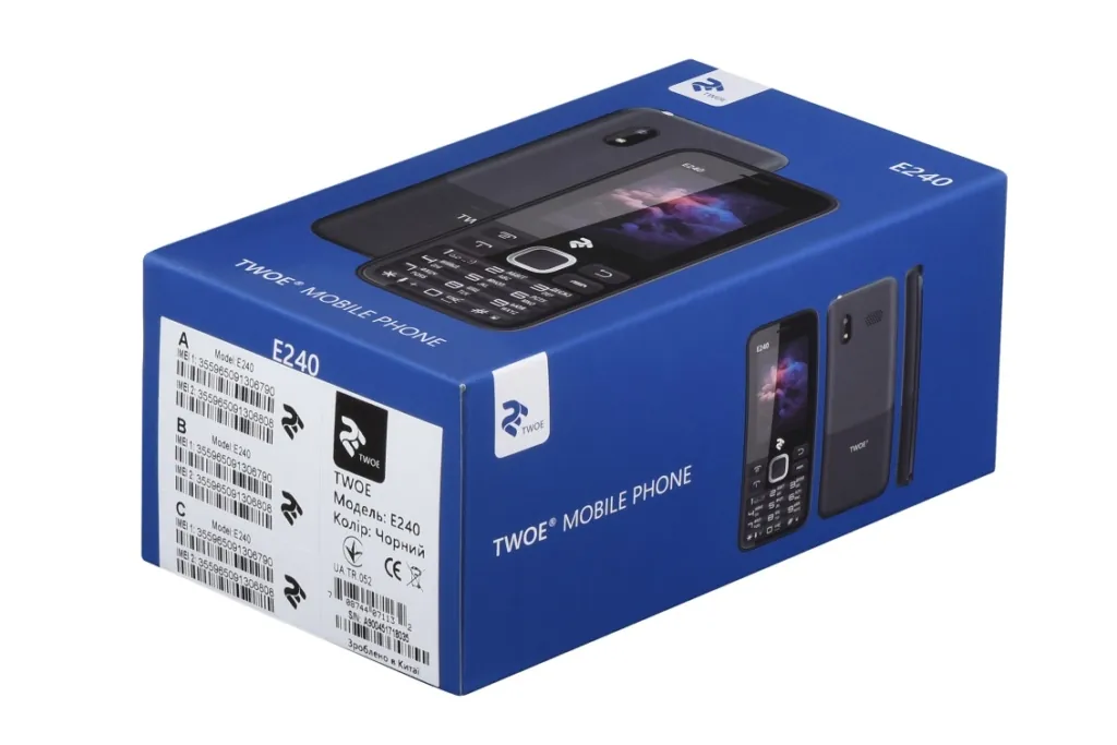 Мобильный телефон 2E E240 DualSim Black
