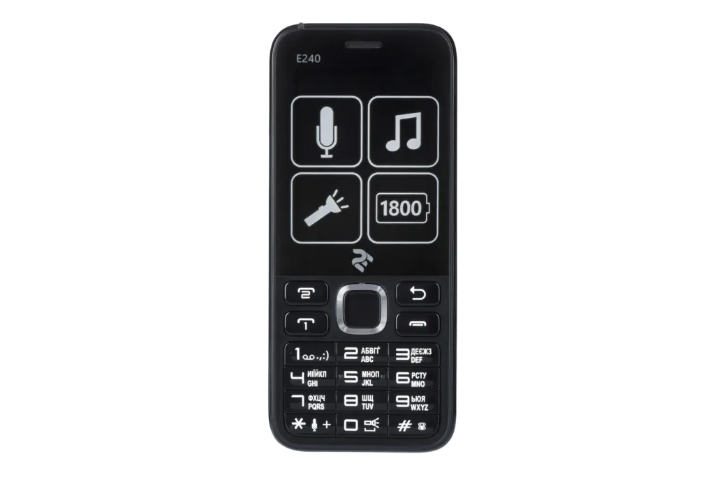 Мобильный телефон 2E E240 DualSim Black