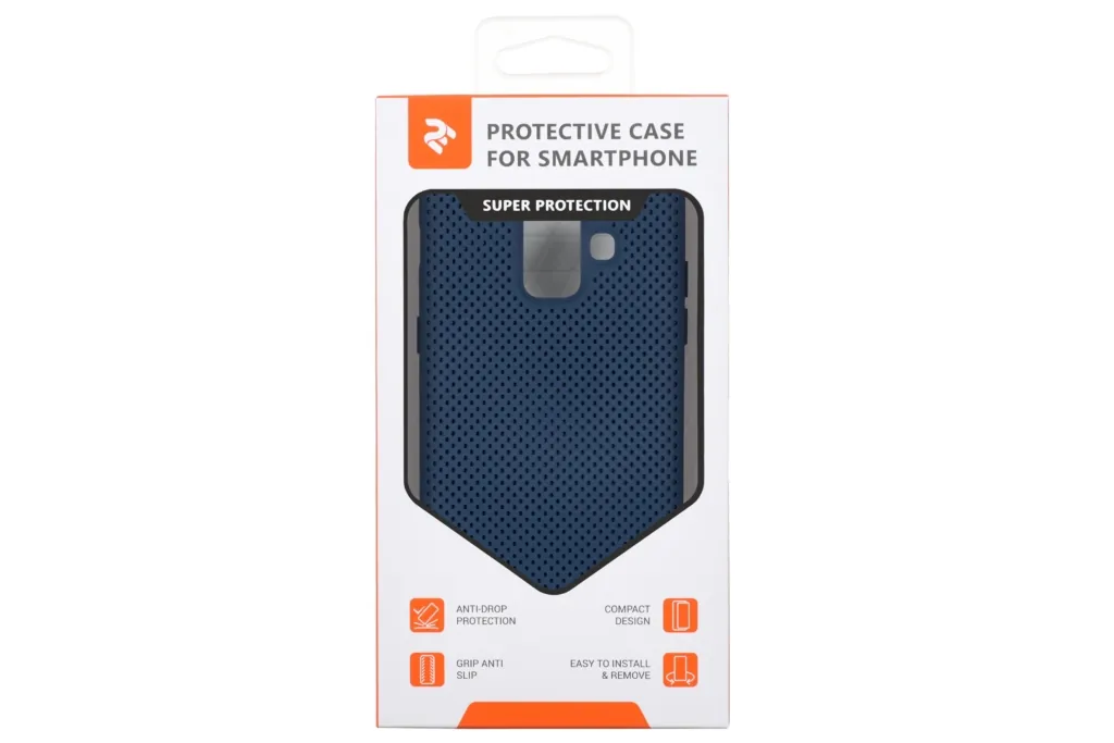 2Е Case for Samsung Galaxy A6 (A600), Dots, Navy