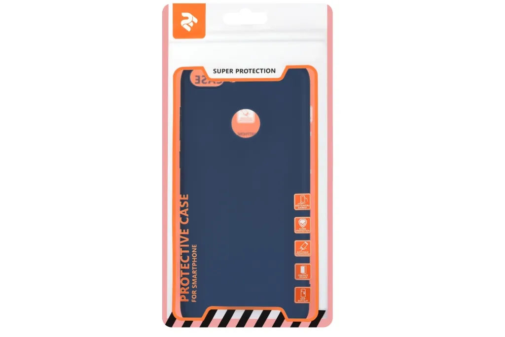 2E Basic Case for Huawei P Smart, Soft touch, Navy