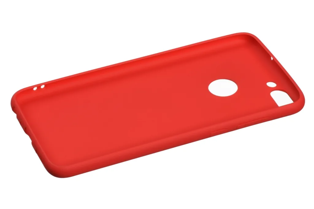 2E Basic Case for Huawei P Smart, Soft touch, Red