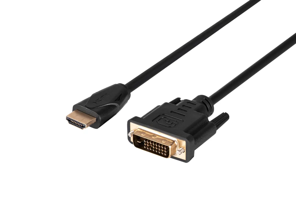 Кабель 2E HDMI TO DVI 24+1, Molding Type, 1.8m Black