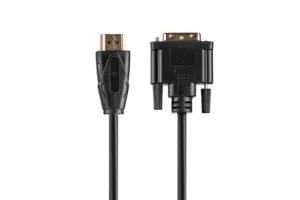 Кабель 2E HDMI TO DVI 24+1, Molding Type, 1.8m Black