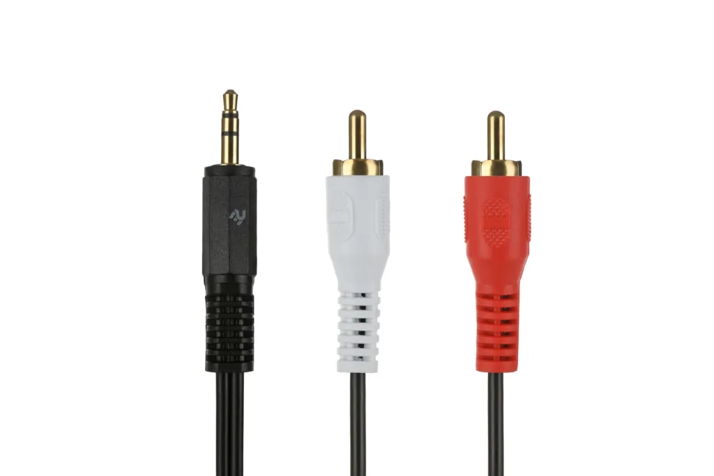 Кабель 2E Aux Cable 3.5mm – 2RCA 1m