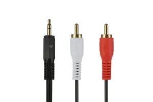 Кабель 2E Aux Cable 3.5mm – 2RCA 1m