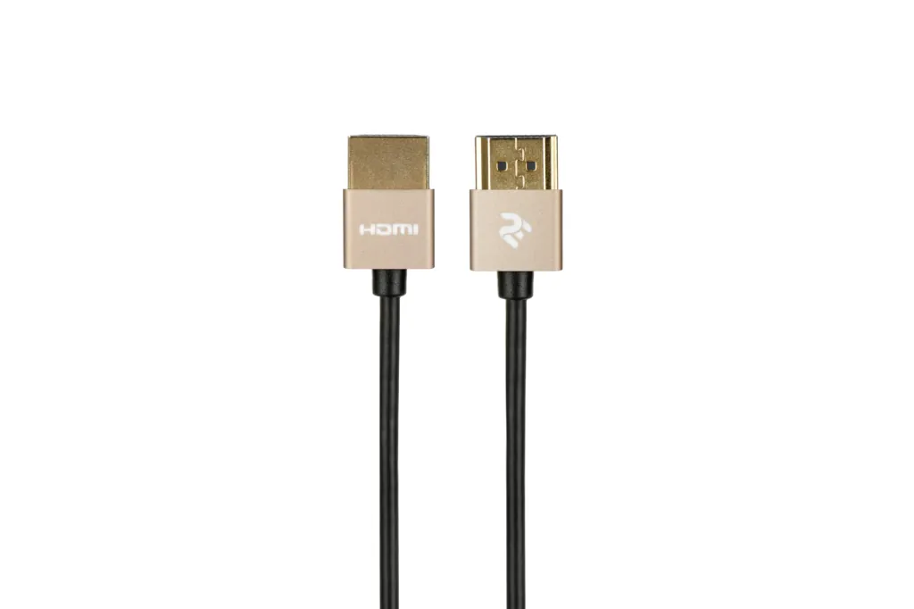 Кабель 2Е HDMI 2.0 Gen 2 Ultra Slim Cable Gold 1m