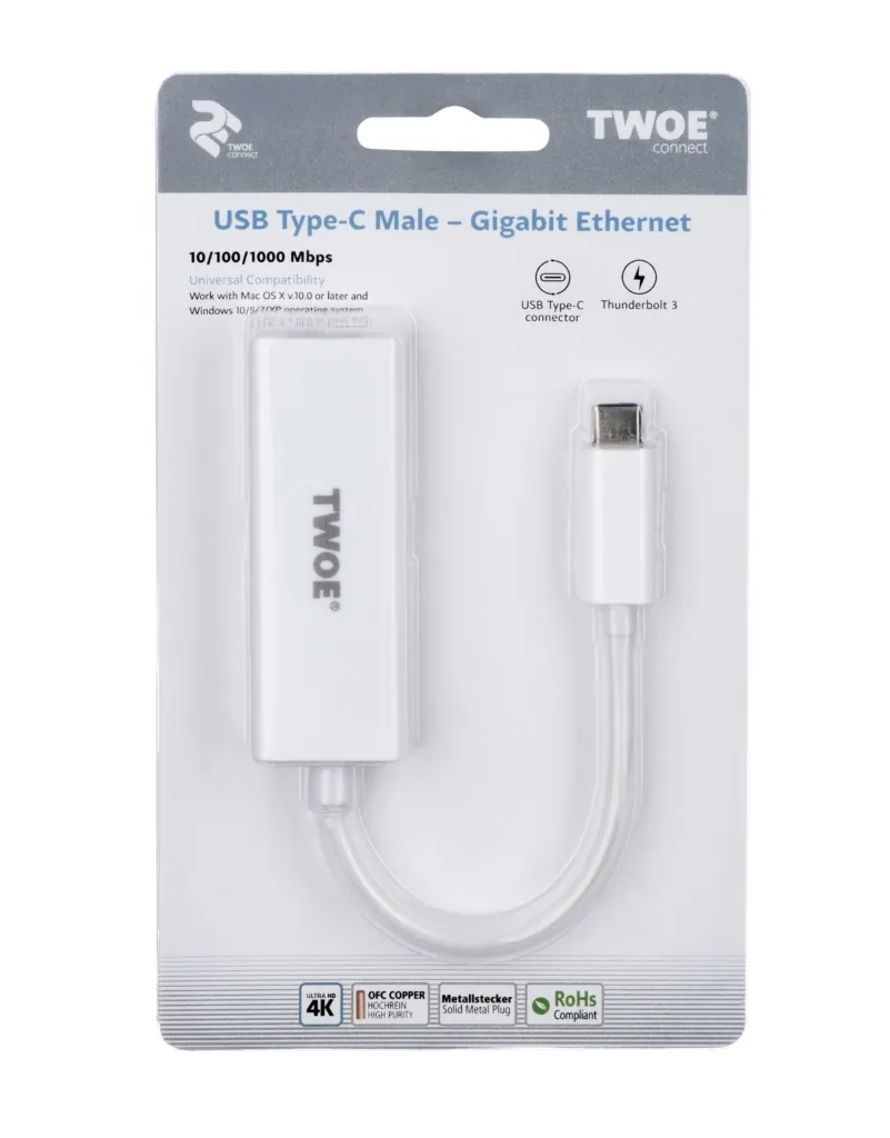 Адаптер 2E Type C to Gigabit Cable