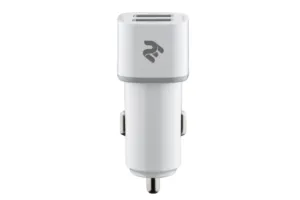 Автомобільний ЗП 2E Dual USB Car Charger 2.4Ax2.4A White