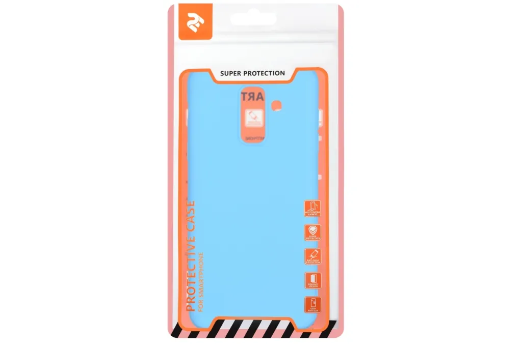 2E Basic Case for Samsung Galaxy A6+ 2018 (A605), Soft touch, Blue