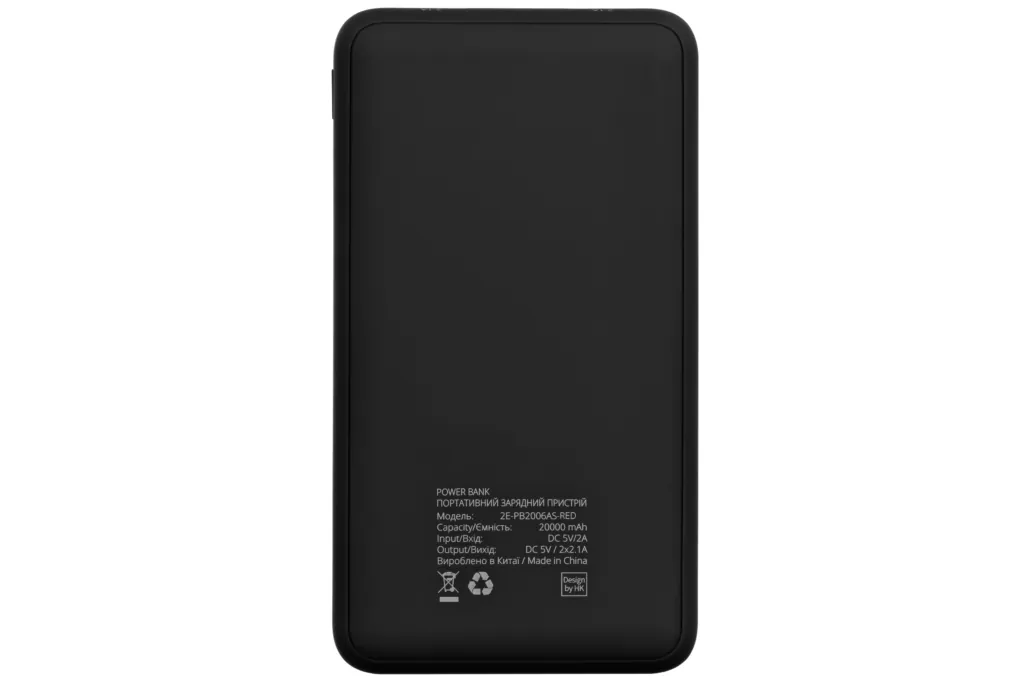 Power Bank 2Е SOTA series Slim 20000 mAh Red