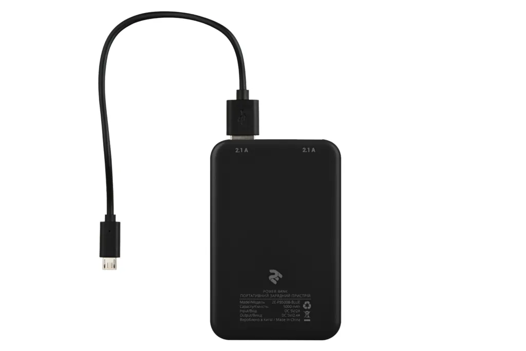 Power Bank 2Е 5000 мАг Black