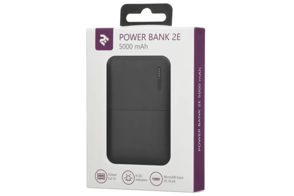 Power Bank 2Е 5000 мАч Black