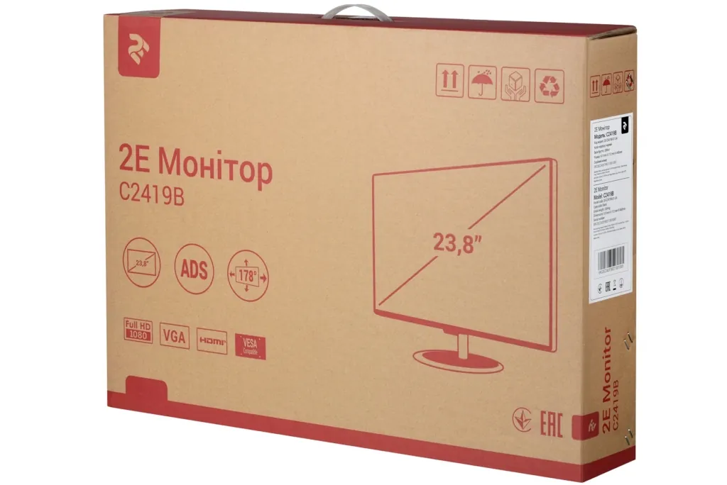 Монітор 2E C2419B Black