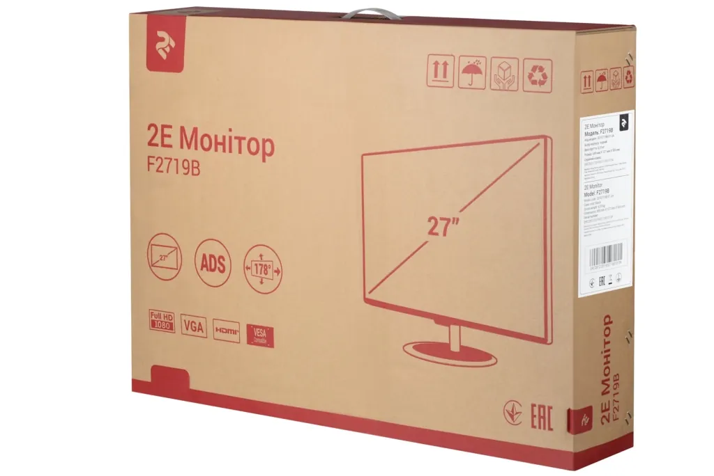Монитор 2E F2719B Black