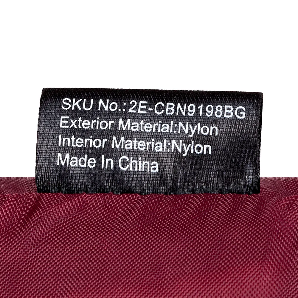 Laptop Bag 2E CBN9198BG, CrossSquares 16″, Burgundy