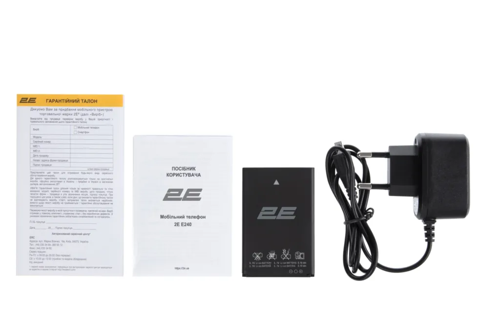 2E Мобільний телефон E240 2019 2SIM Black