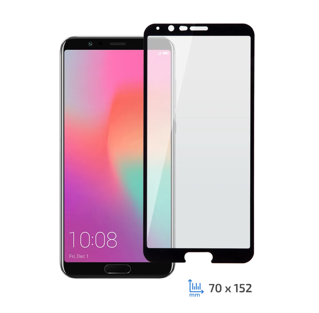 Захисне скло 2E Honor V10 2.5D Black border FG