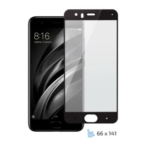 Захисне скло 2E Xiaomi Mi 6, 2.5D black border EG