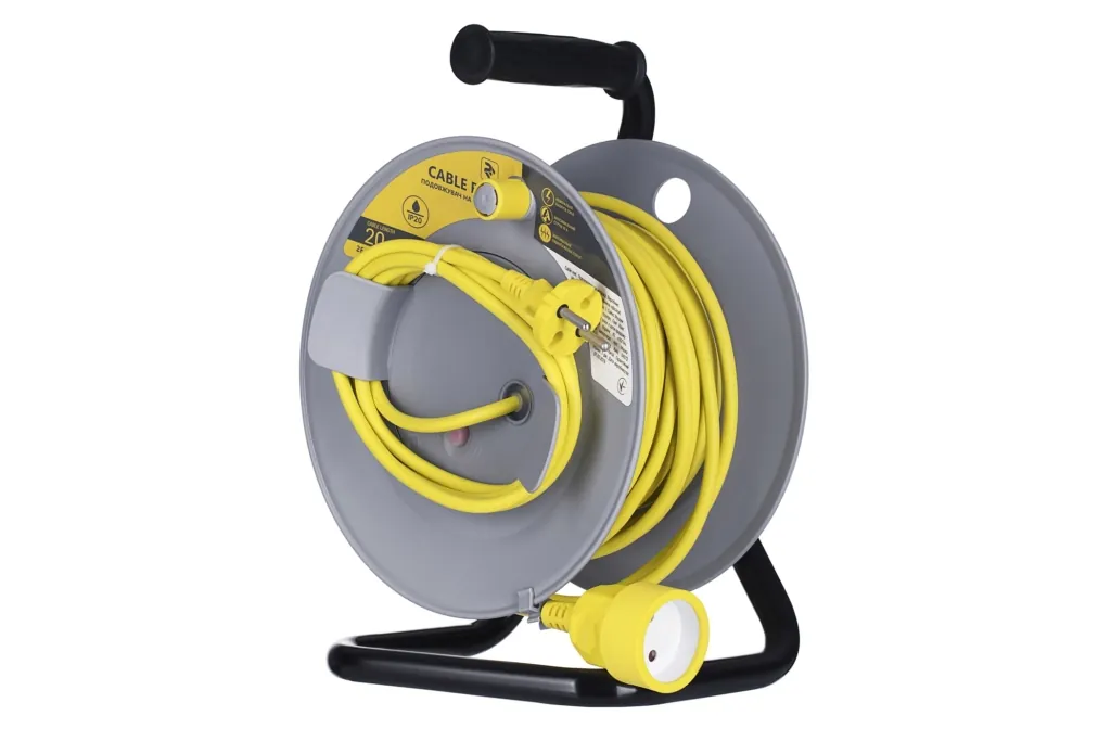 Extension Cord Reel 2E with 1 Plug, ІР20, 2GX1.0mm, 20 m