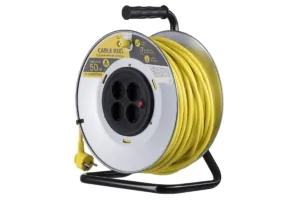 Extension Cord Reel 2E with 4XSchuko Plug, IP20, 3Gx1.5mm, 50 m