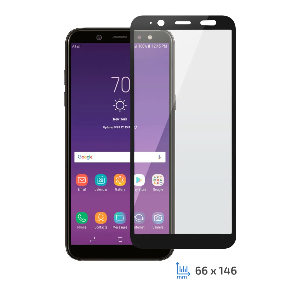 Protective Glass 2E Samsung Galaxy A6, 3D black border FG