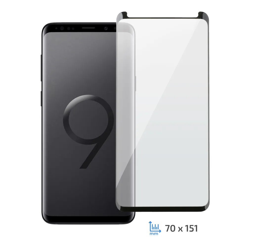 Protective Glass 2E Samsung S9+, 3D black border FG