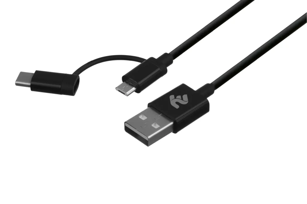 2E Cable USB to Micro+Type C
