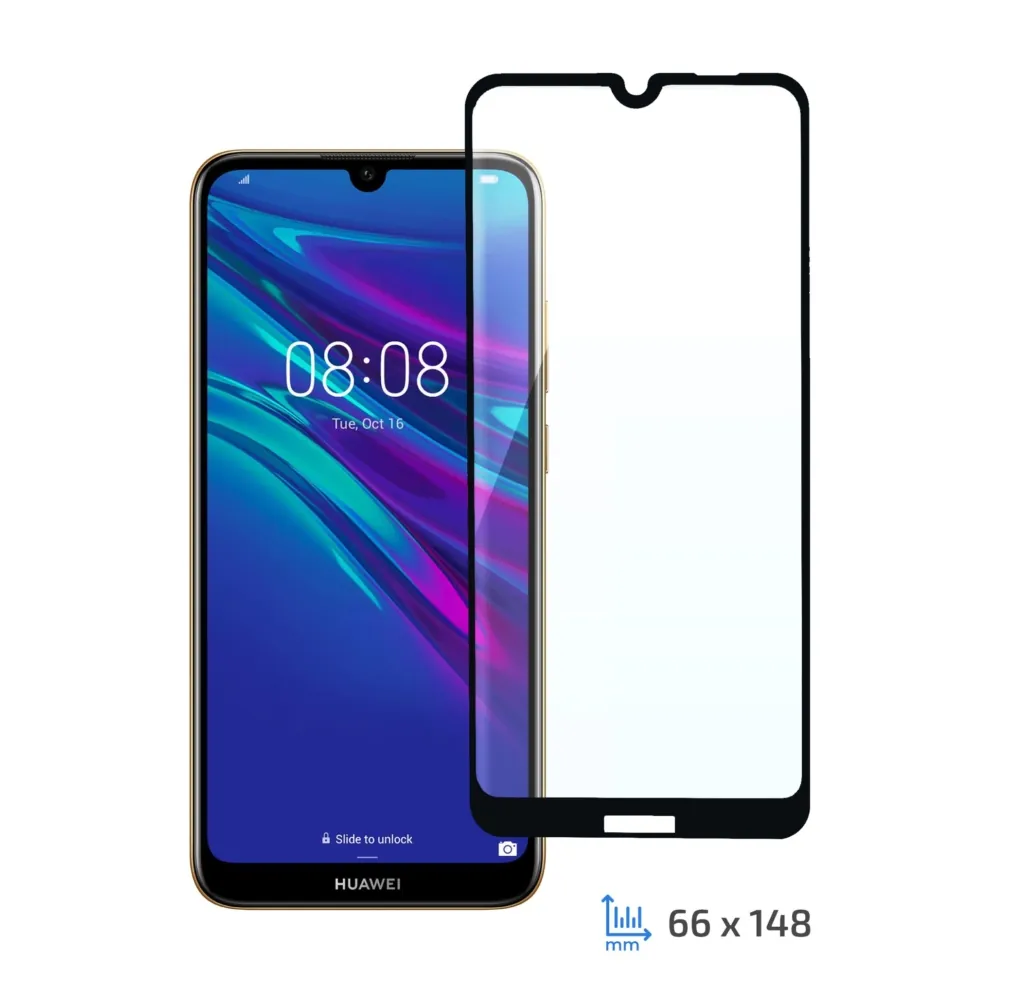Protective Glass 2E Basic for Huawei Y6 Pro 2019/Y6 2019/Honor Play 8A, 3D FG, Black